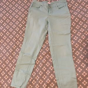 BOGO 50% Crown & Ivy - High Rise Skinny Jeans in Mint